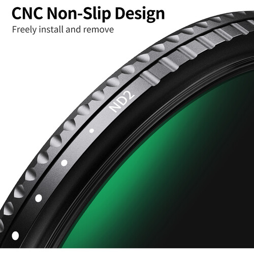 K&F Concept 77mm Nano X-Pro Slim Waterproof Anti Scratch Green Coated HD Variable ND2-400 Filter KF01.1618 - 7